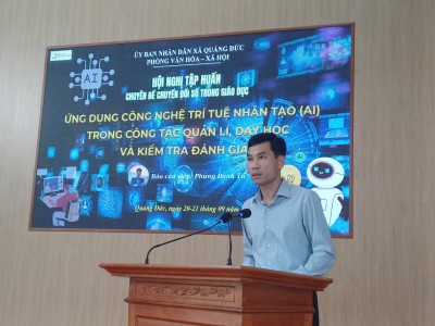 Quảng Đức đẩy mạnh ứng dụng AI trong giáo dục – Bước chuyển mình   cho đổi mới phương pháp giảng dạy